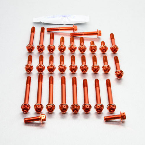 Aluminium Engine Kit KTM 4 Stroke SX250 Race Spec Etched Orange 10-11 img