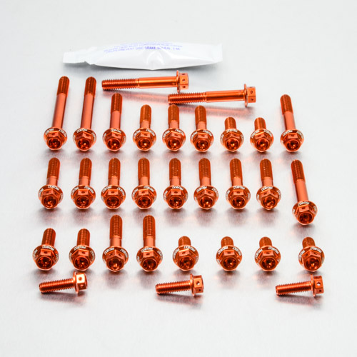 Aluminium Engine Kit KTM 4 Stroke SX350 Race Spec Etched Orange 14-16 img
