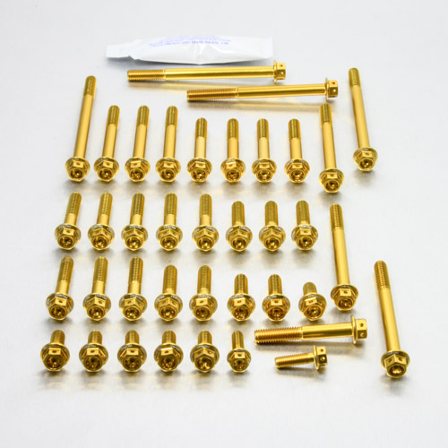 Aluminium Engine Kit Suzuki RMZ 450 Race Spec Etched EOSU041HXRE Gold 2008-2012 img