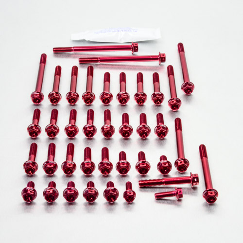Aluminium Engine Kit Suzuki RMZ 450 Race Spec Etched EOSU041HXRE Red 2008-2012 img