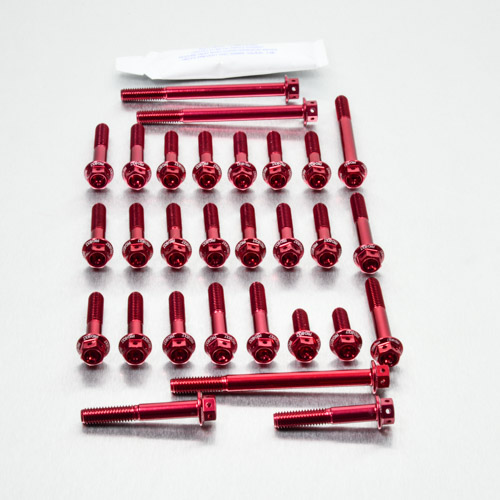 Aluminium Engine Kit Suzuki GSXR600 WV-Y Race Spec Etched ESU080HXRE Red 97-00 img