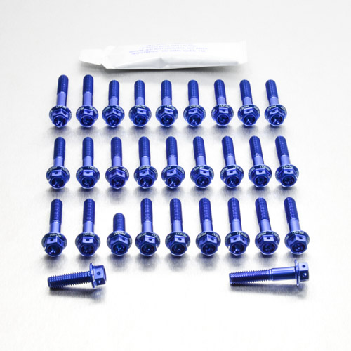 Aluminium Engine Kit Suzuki GSX650F Race Spec Etched ESU085HXRE Blue 2007-2015 img