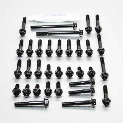 Aluminium Engine Kit Kawasaki KLX250 '09+ Race Spec Etched Black 09-20 img