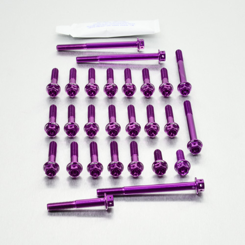 Aluminium Engine Kit Suzuki SFV650 Gladius Race Spec Etched Purple 09-15 img