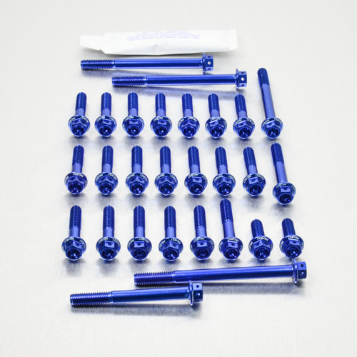 Aluminium Engine Kit Suzuki V-Strom DL650A Race Spec Etched Blue 04-11 img