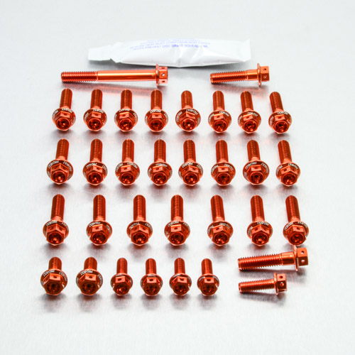 Aluminium Engine Kit Husqvarna FE 450 Enduro Race Spec Etched Orange 2015-2016 img