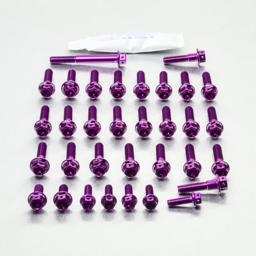Aluminium Engine Kit Husqvarna FE 450 Enduro Race Spec Etched Purple 2015-2016 img