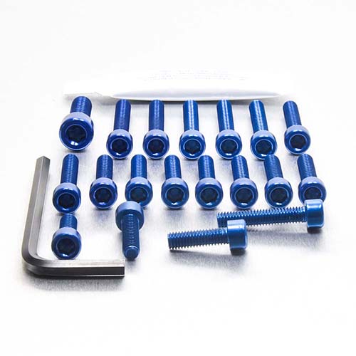 Aluminium Engine Kit Suzuki RGV250 L-R ESU015 Blue 1991-1996 img
