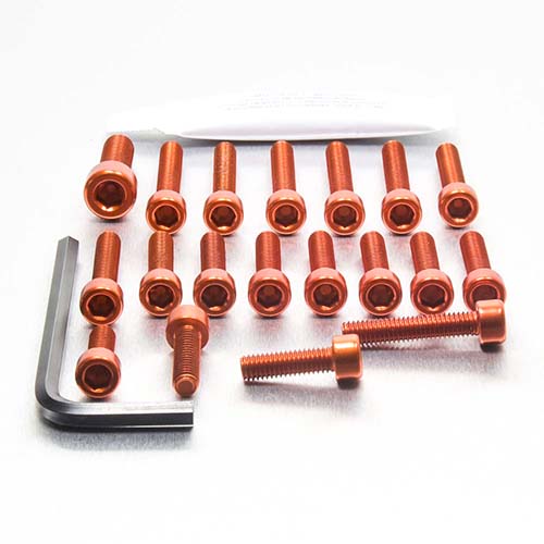 Aluminium Engine Kit Suzuki RGV250 L-R ESU015 Orange 1991-1996 img