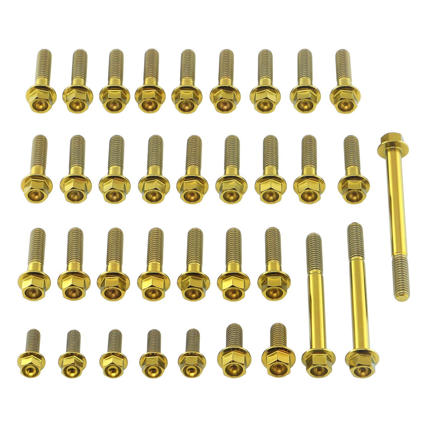 Titanium Engine Kit Husqvarna FE 450 Enduro Flanged Hex Head Bolt Gold 2015-2016 img