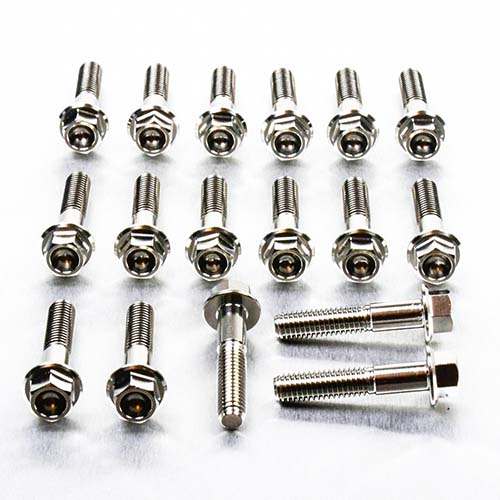 Stainless Steel Gear Drive Cover Bolts Suzuki Burgman 650 Flanged Hex Polished img