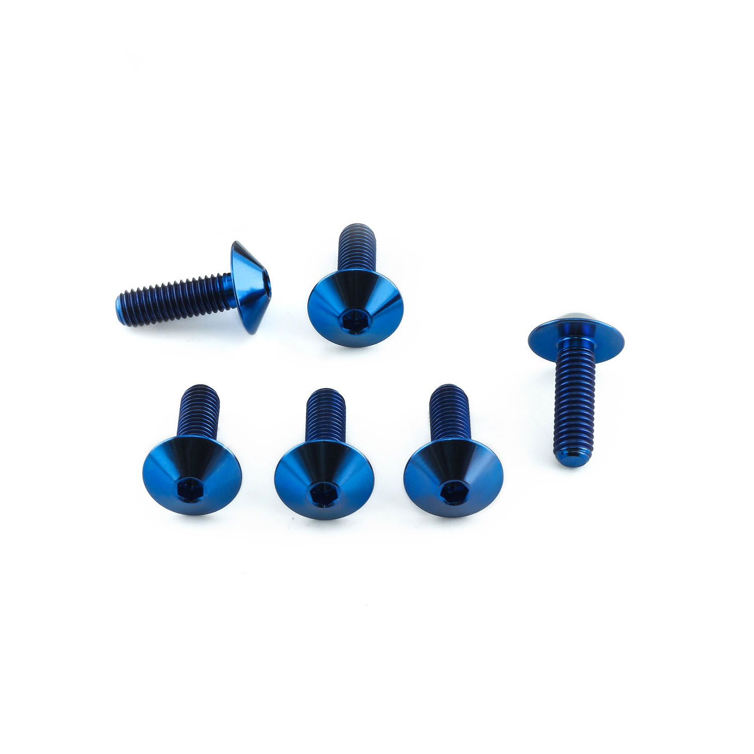 Titanium Mudguard & Hugger Bolt Kit TIMUDHUG20 Blue | Pro-Bolt img