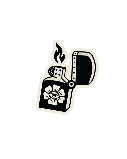 Eye Flower Lighter Sticker