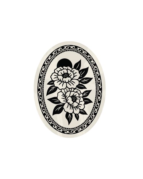 Peony Frame Sticker
