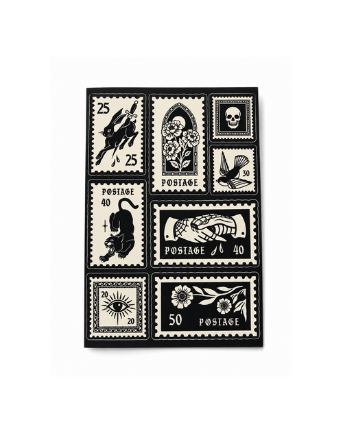 Gothic Postage Sticker Sheet