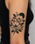 Blackwork Florals Temp Tattoos