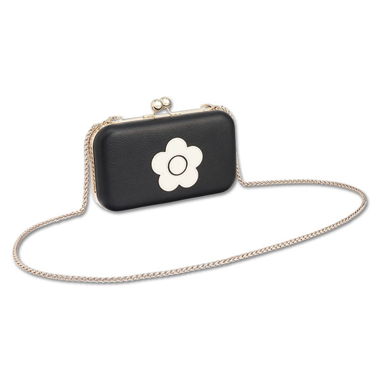 Daisy Rectangle Clasp Mouth Shoulder Bag Daisy Rectangle Clasp Mouth Shoulder Bag