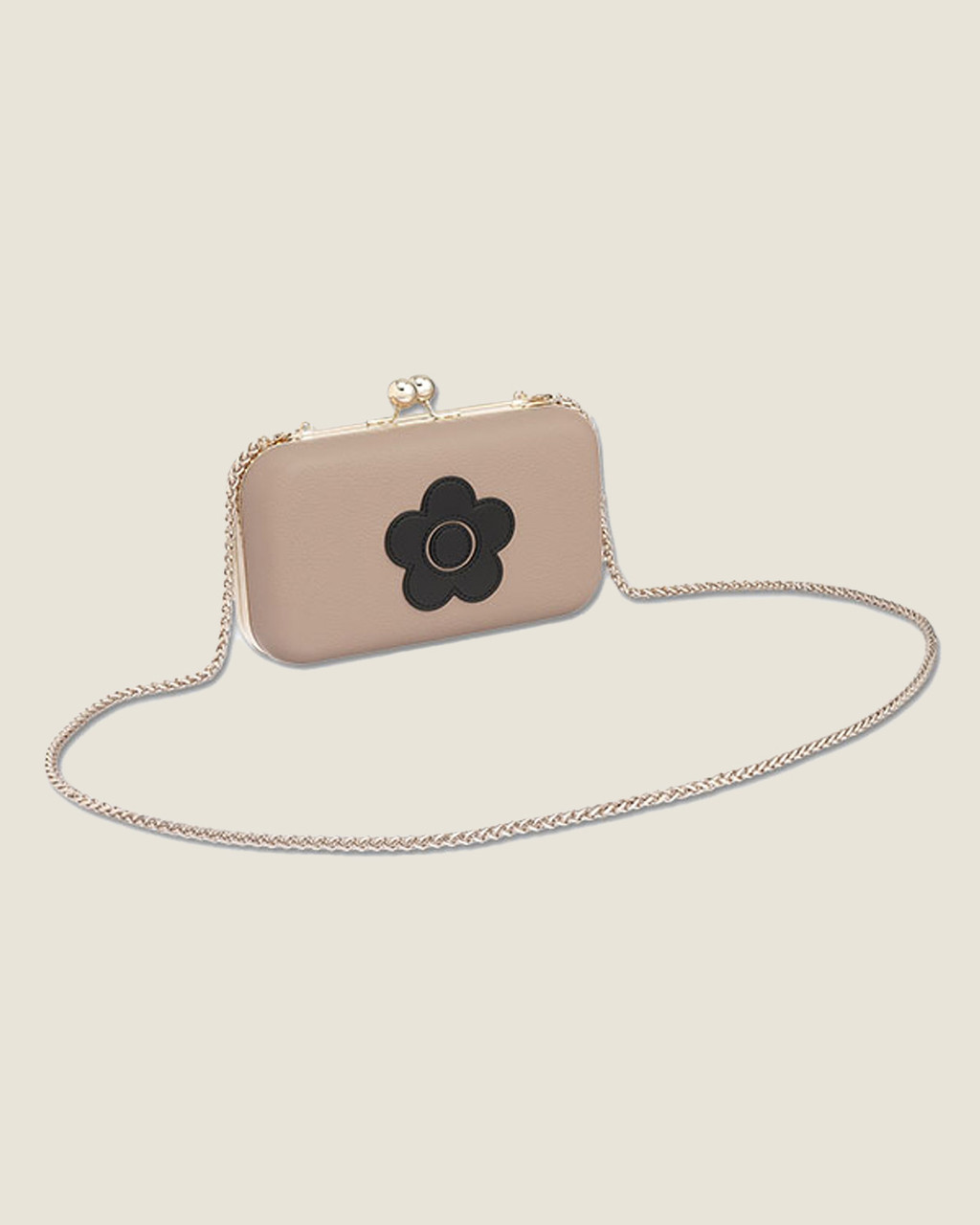 Daisy Rectangle Clasp Mouth Shoulder Bag Daisy Rectangle Clasp Mouth Shoulder Bag