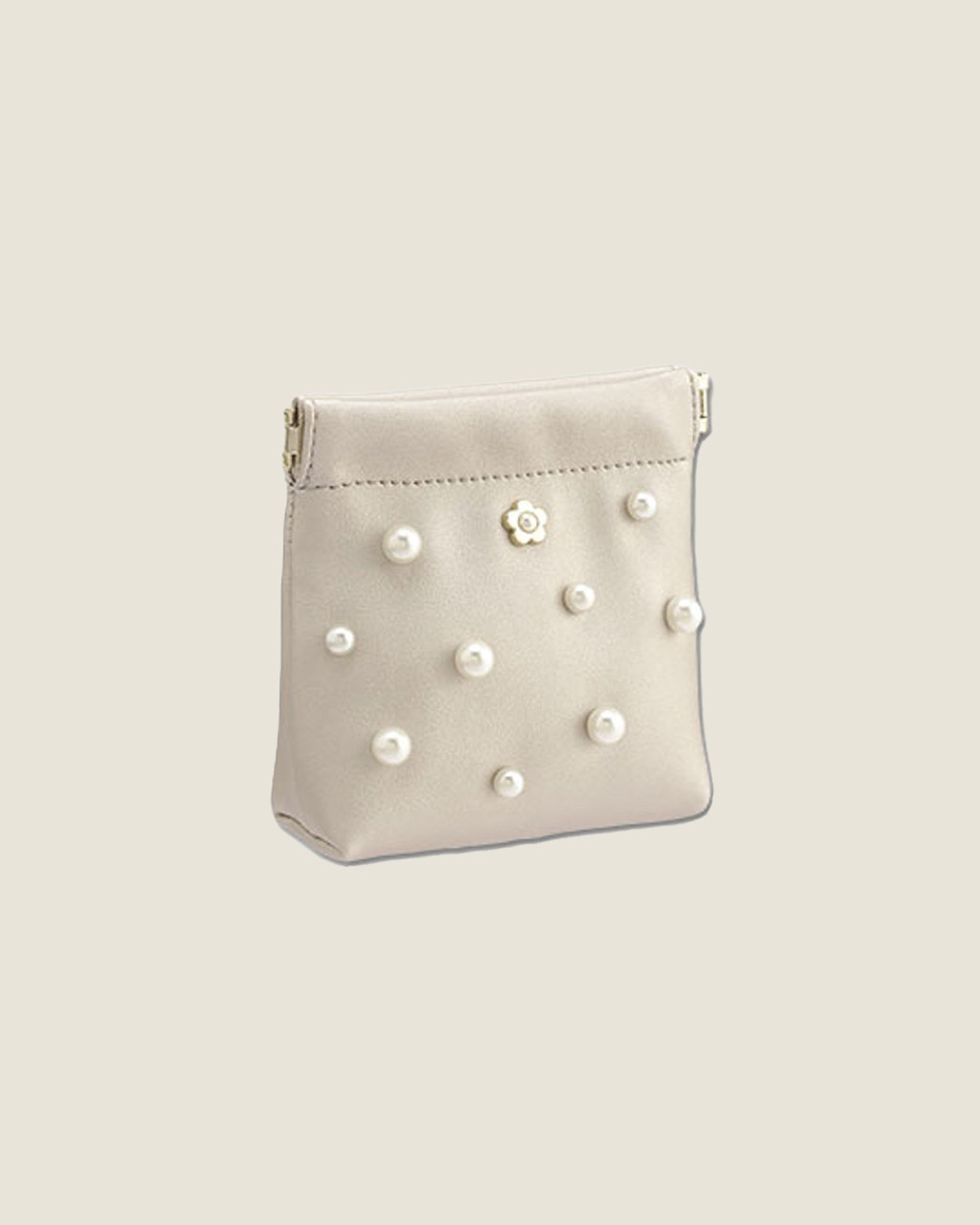 Smooth Set Pearl Spring Mouth Pouch