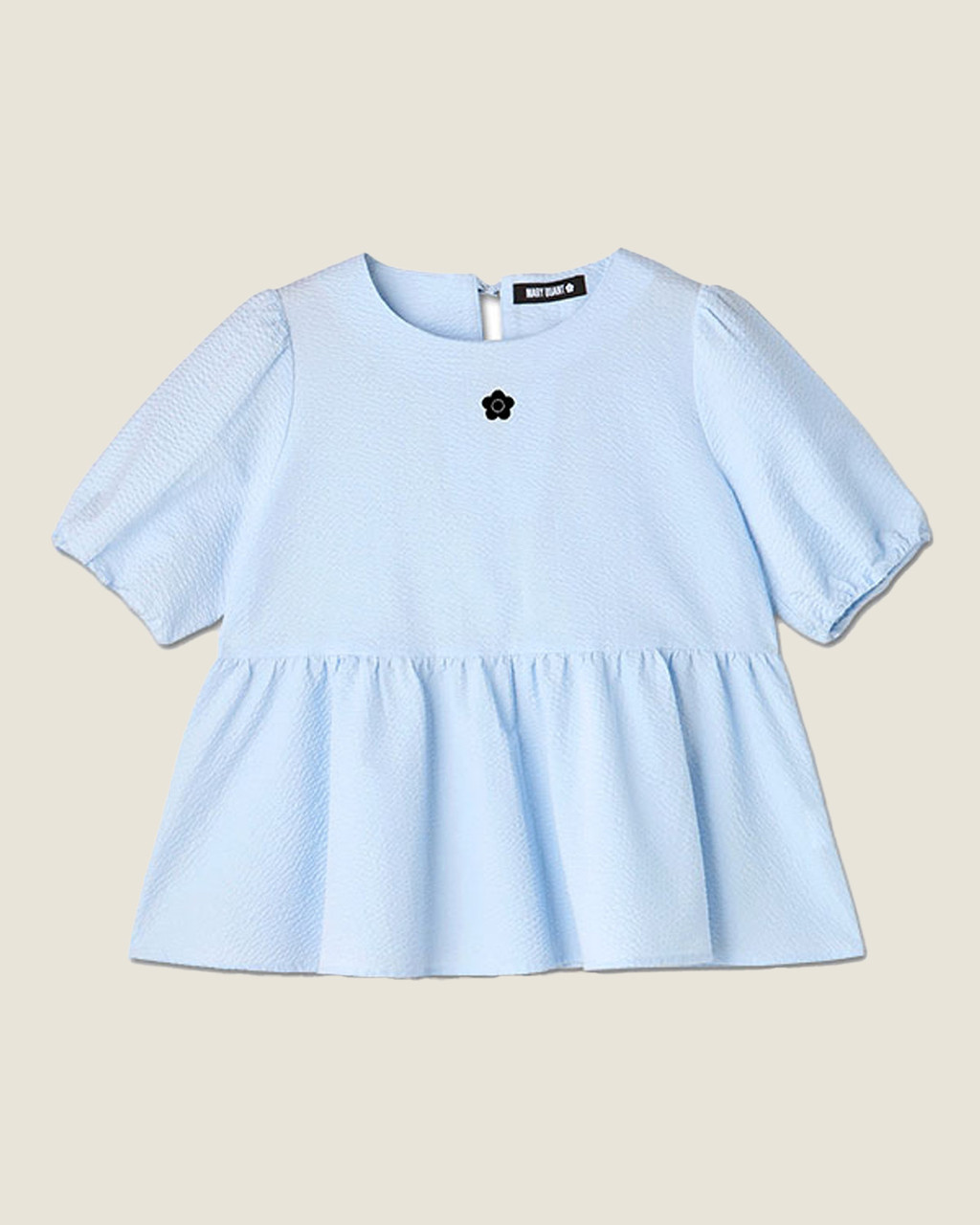 Double Ribbon Peplum Blouse