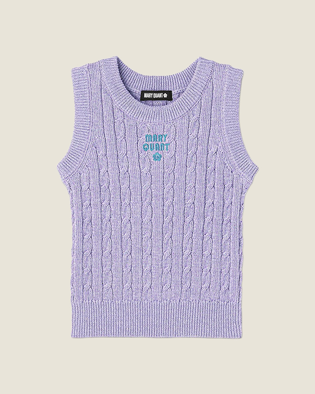 Glitter Cable Knit Pullover