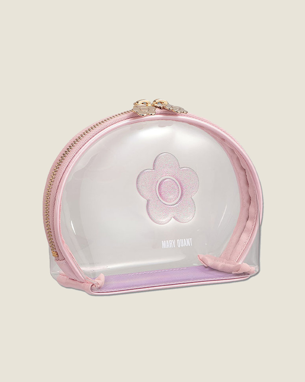 Clear Gel Daisy Round Pouch Clear Gel Daisy Round Pouch