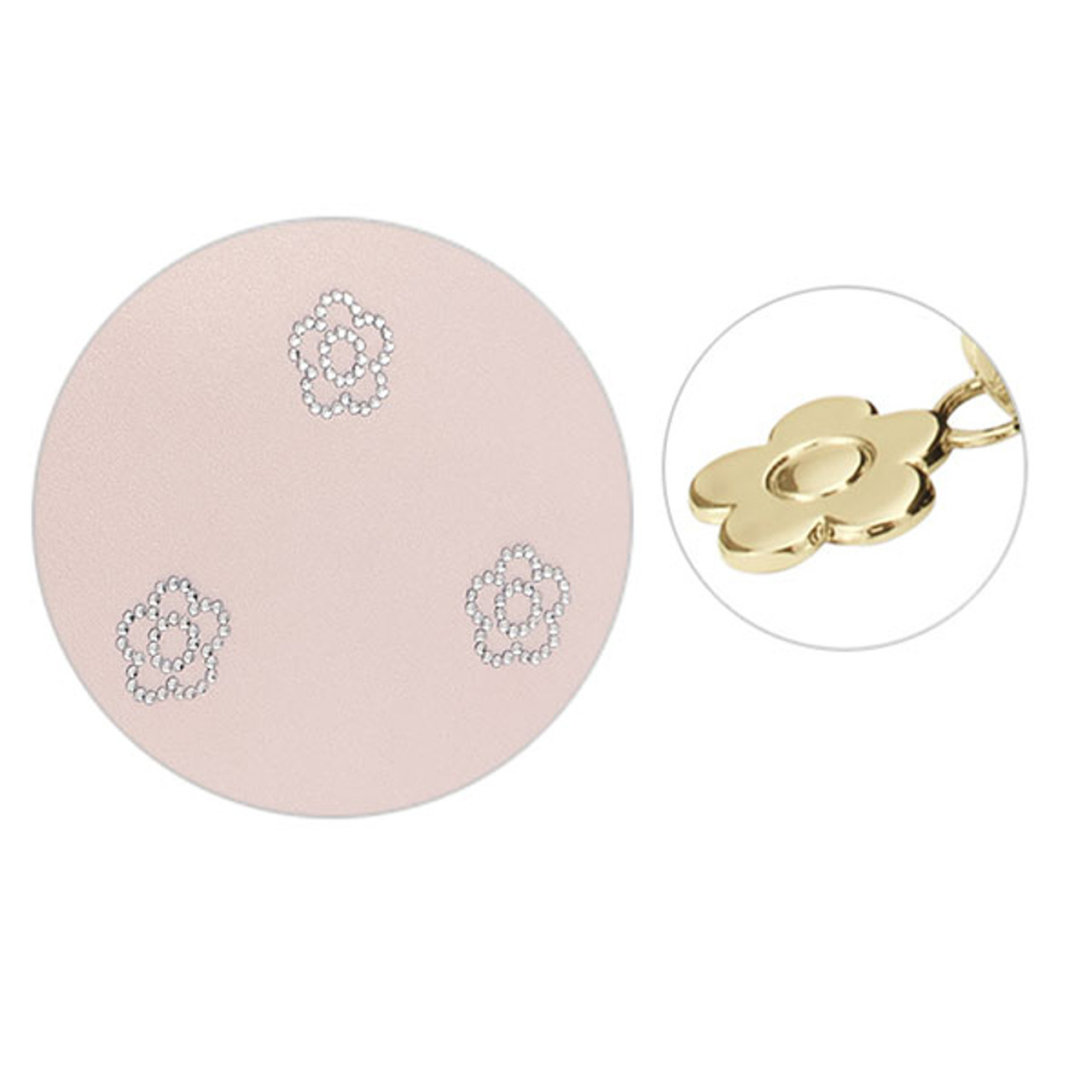 Bijou Daisy Hot Fix Round Pouch