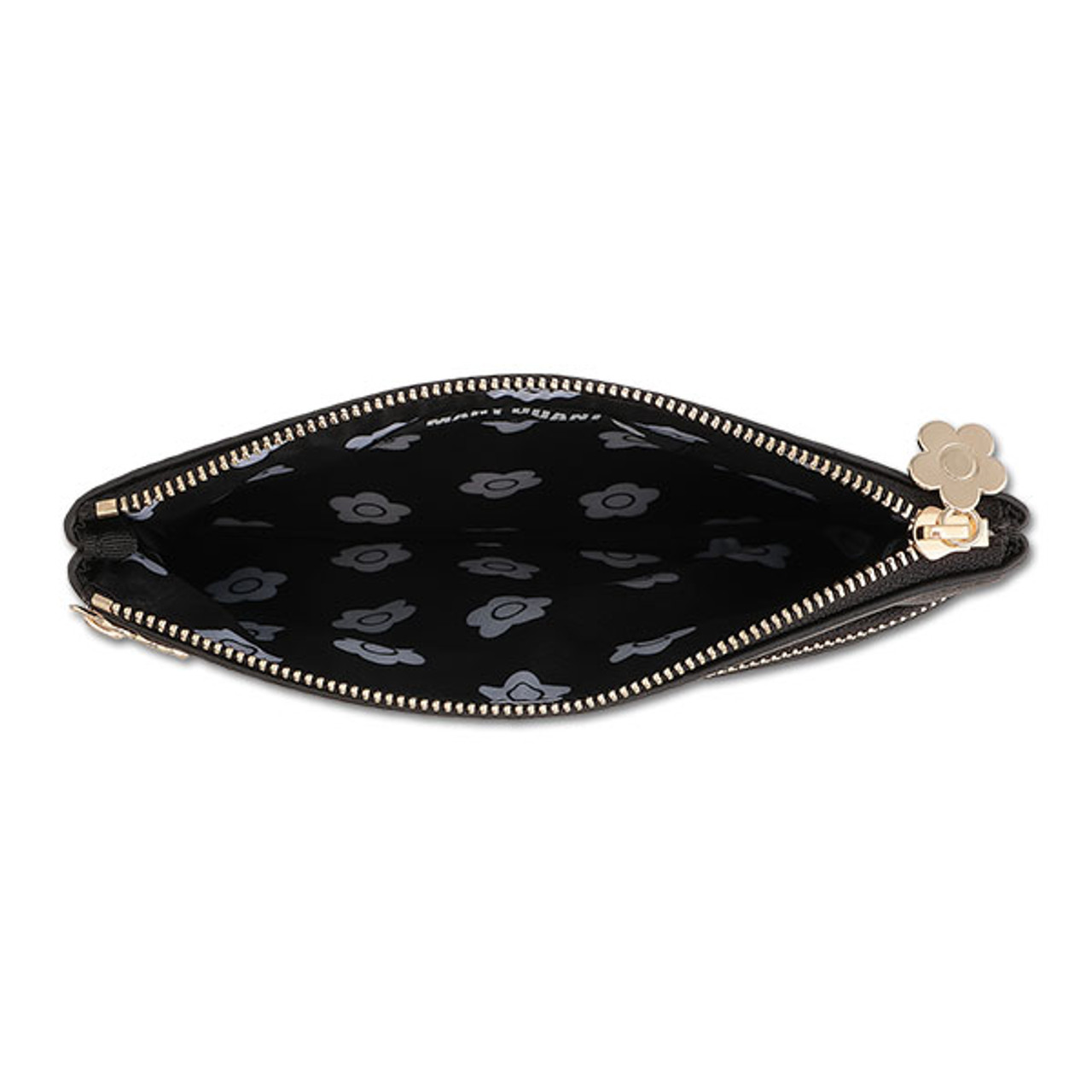Bicolour Embroidery 2-Zipper Pouch