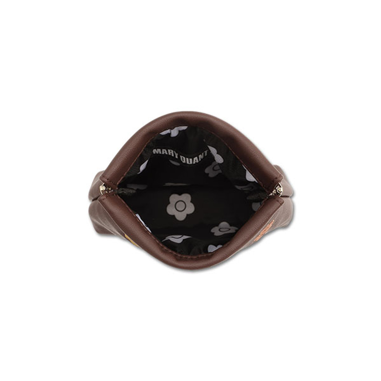 Bicolour Embroidery Spring Mouth Pouch