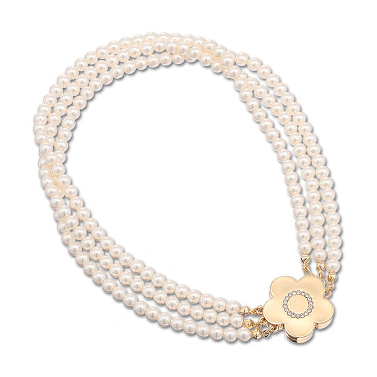 Daisy Magnet Pearl Necklace