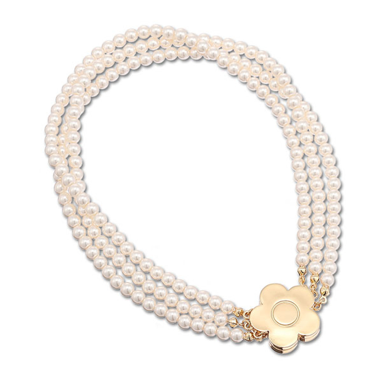 Daisy Magnet Pearl Necklace