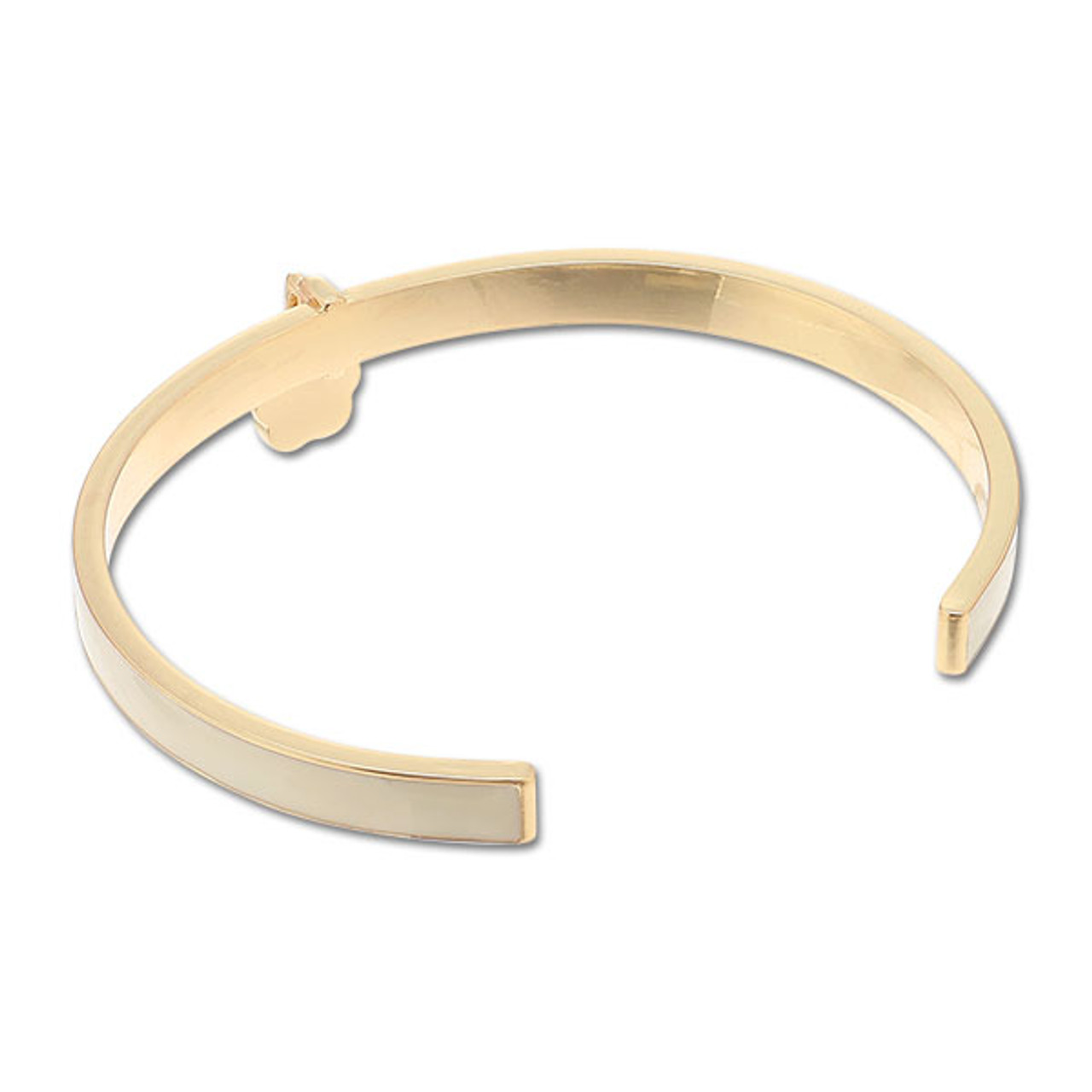 Smooth Epoxy Daisy Bangle