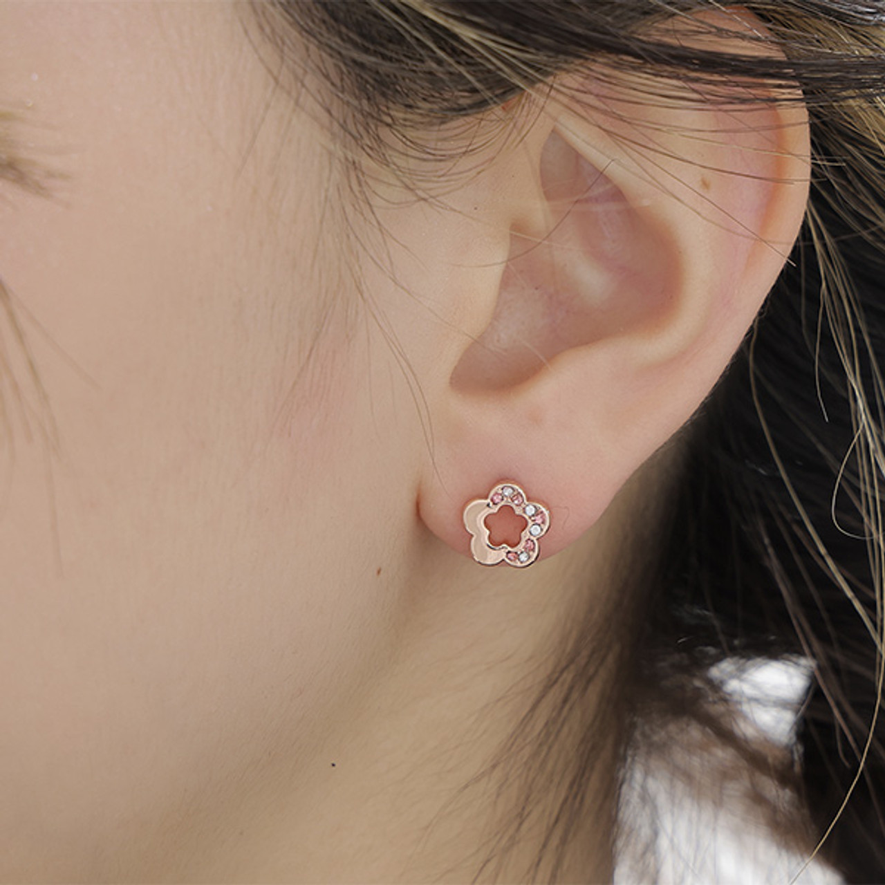 Half Stone Earrings
