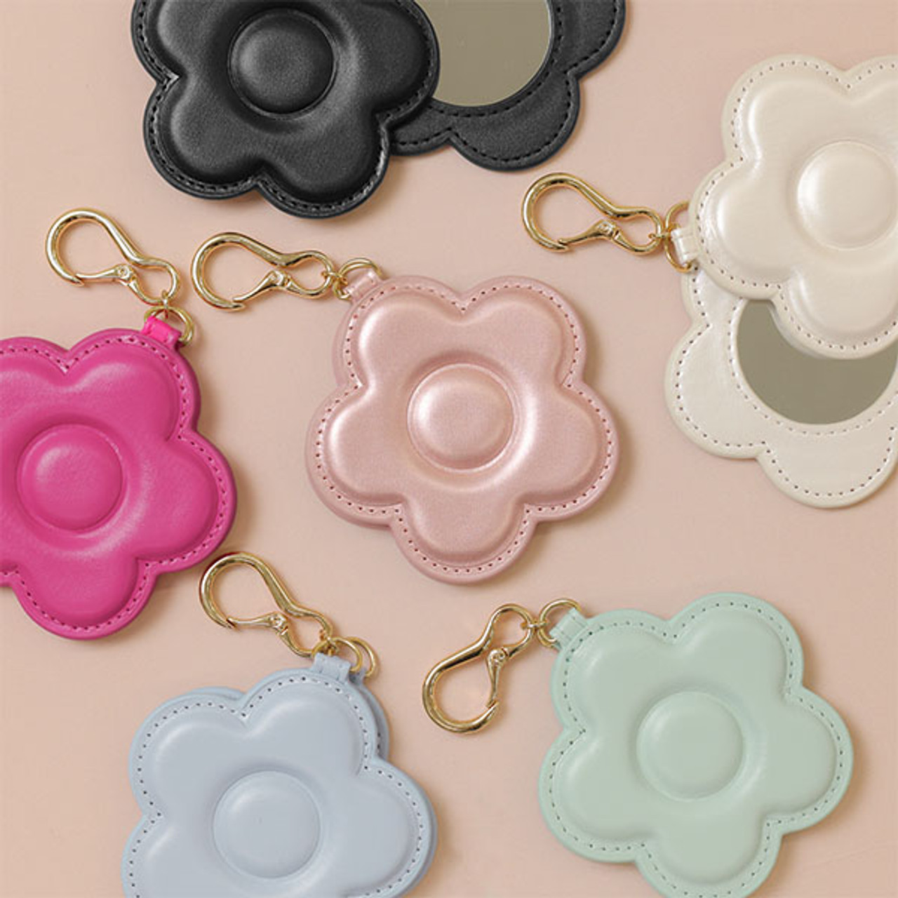 Daisy Mirror Bag Charm