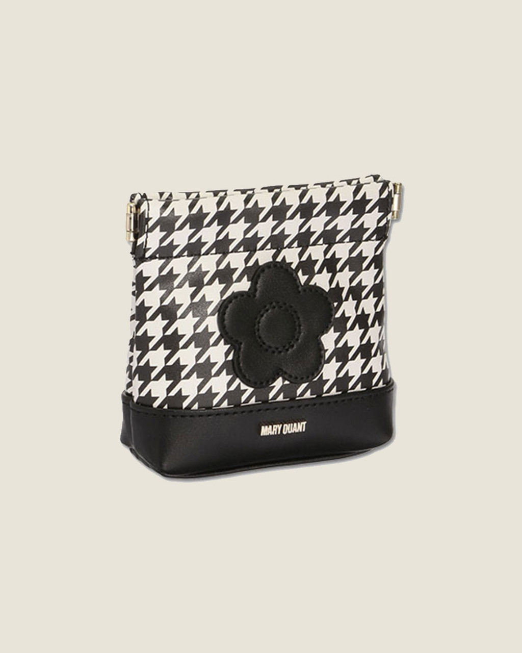 Houndstooth Patch Spring Mouth Pouch