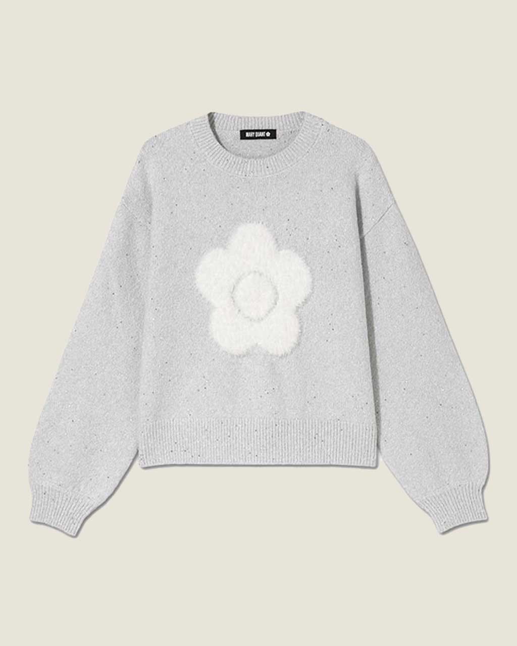 Fur Daisy Glitter Knit Pullover
