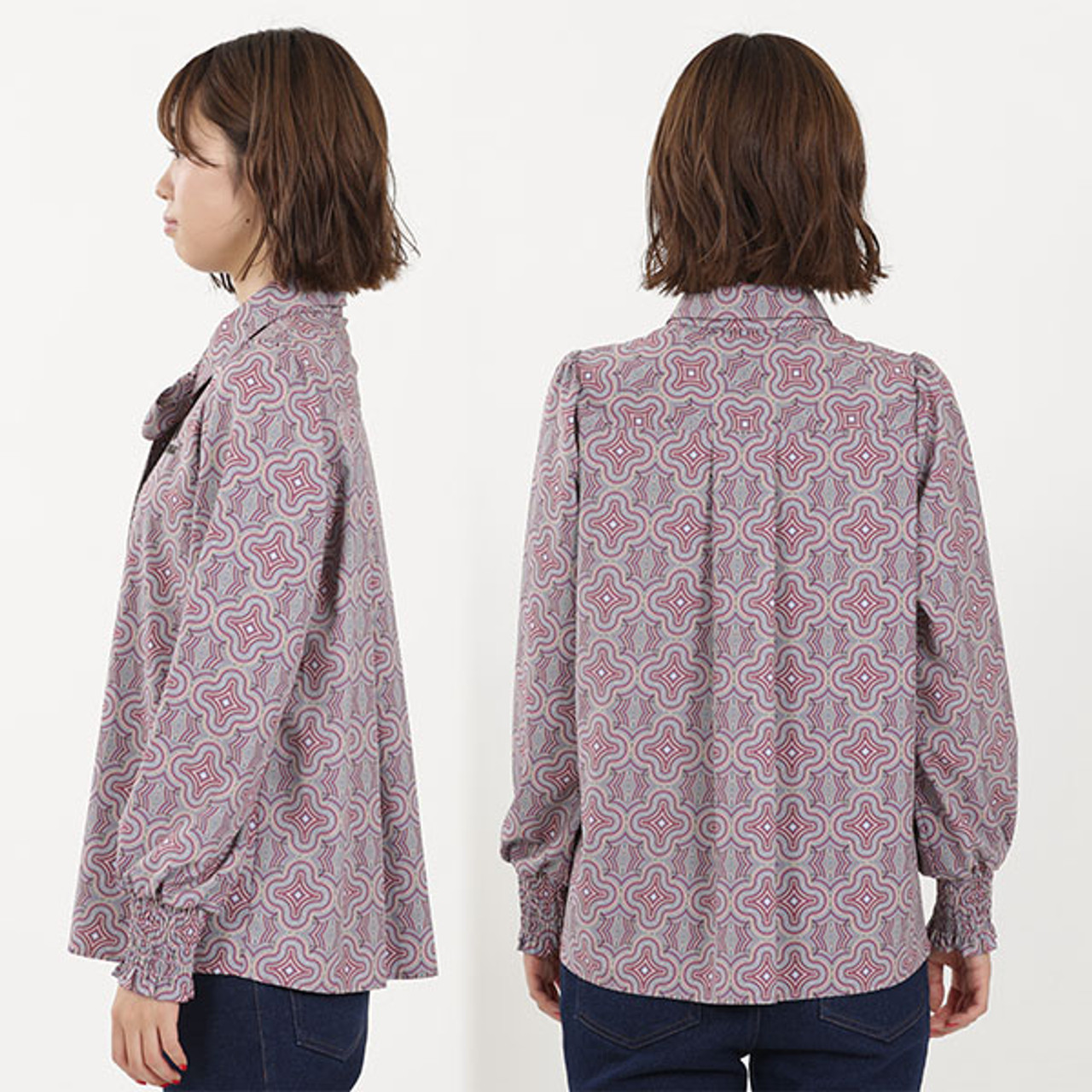 Diamond Pattern Blouse