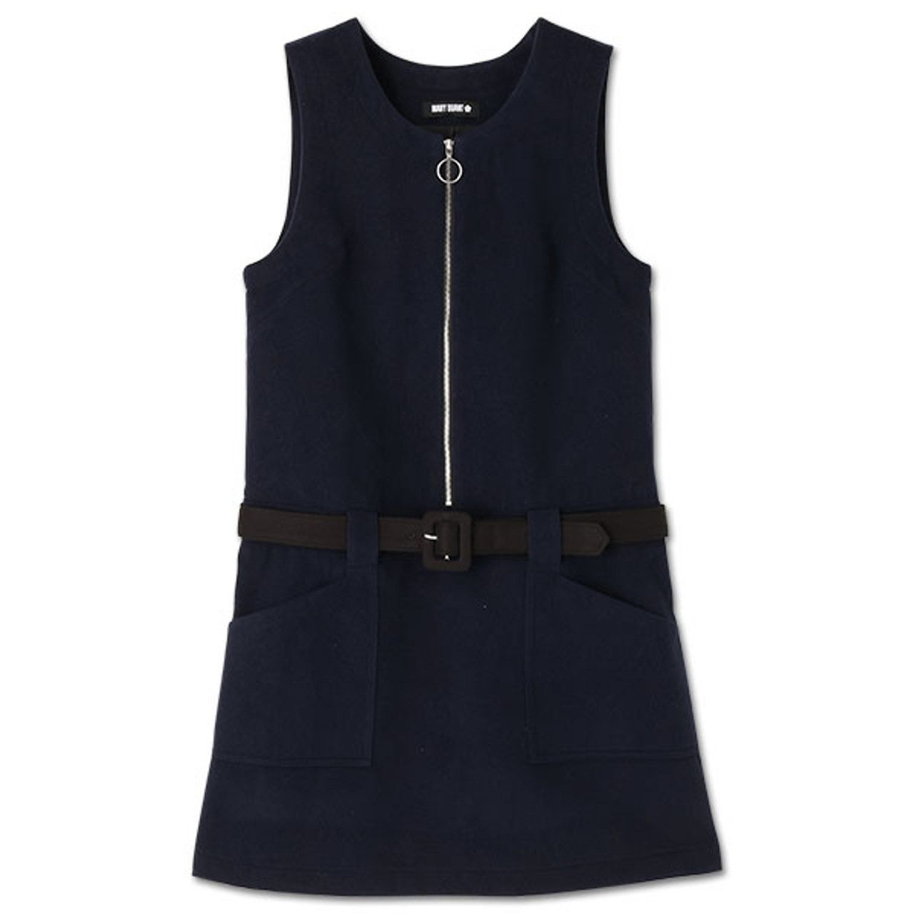 Belted Pinafore Dress