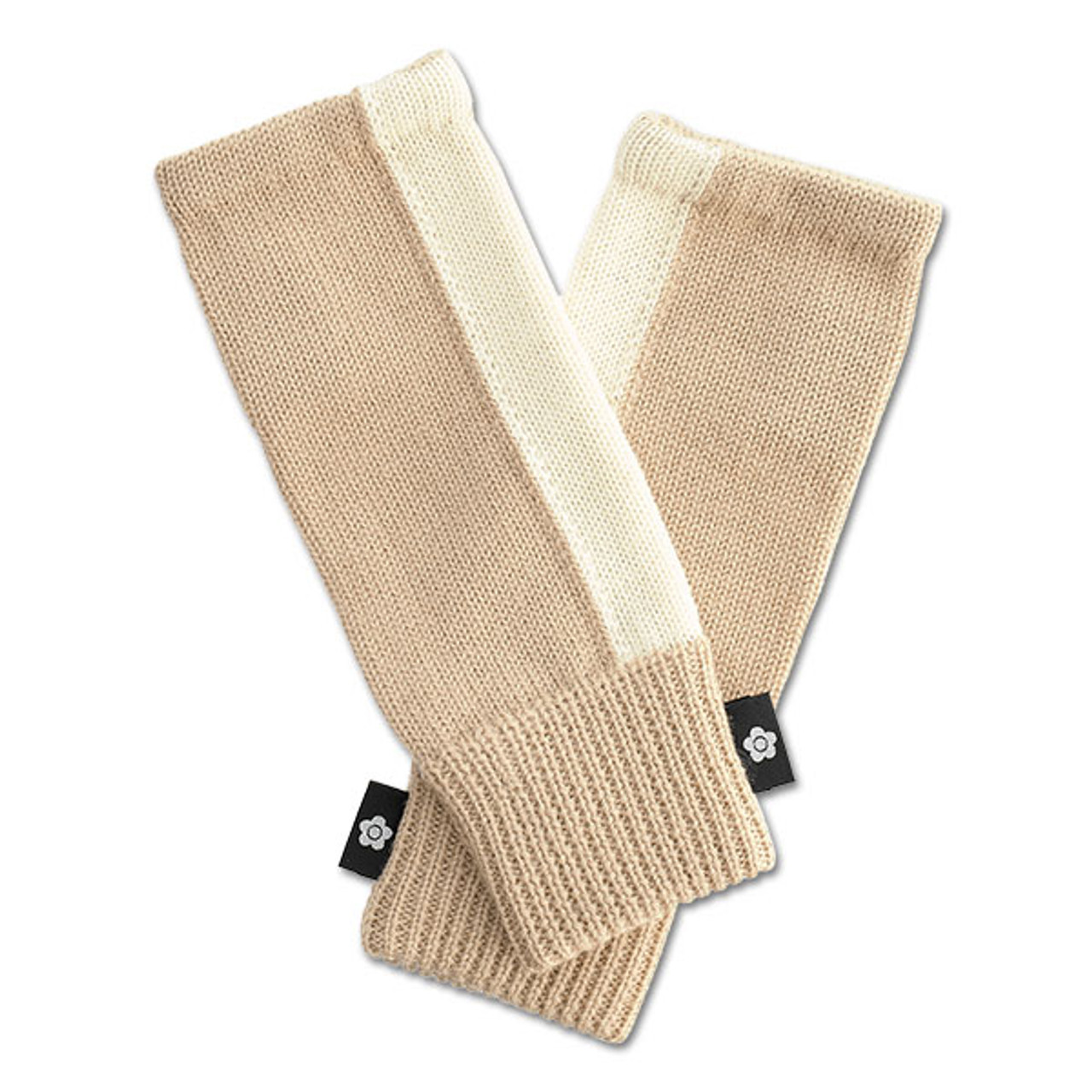 Bicolour Knitted Hand Warmers