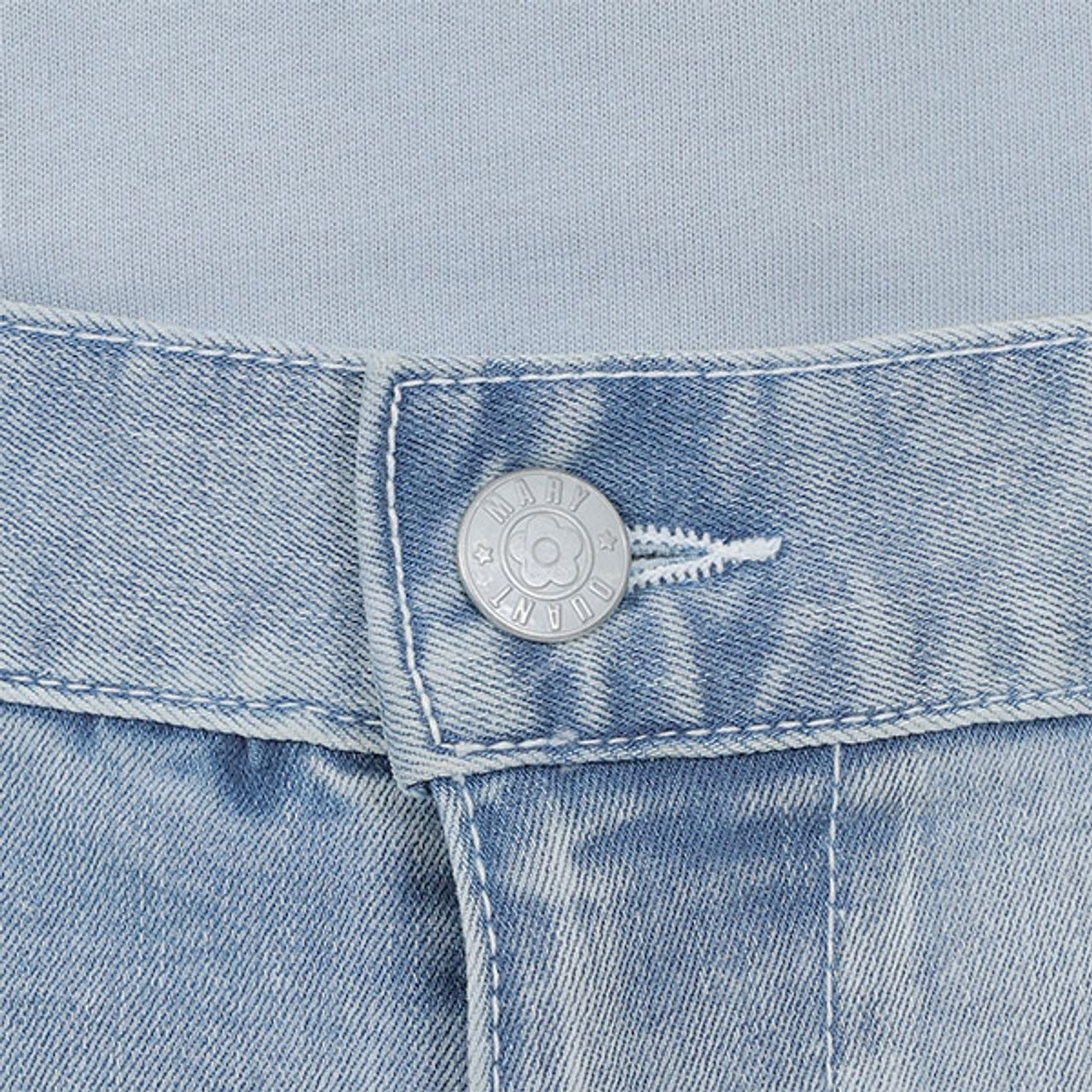 【RANCHIC】side slit denim ribbon pants side slit denim ribbon pants ／ RANCRIC（Ribbon Side Denim