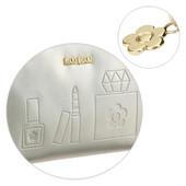 Embossed 3 Pocket Pouch