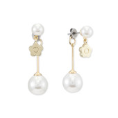 Metal Point Pearl Earrings Metal Point Pearl Earrings