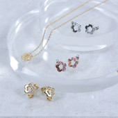 Half Stone Earrings Half Stone Earrings