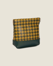 Houndstooth Patch Spring Mouth Pouch