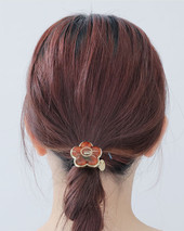Marble Daisy Hair Tie