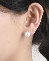 Reversible Pearl Metal Daisy Earring