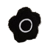 Fluffy Sequin Daisy Mini Pouch