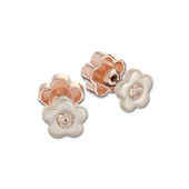 Pearly Double-Sided Daisy Earrings