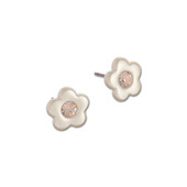 Pearly Double-Sided Daisy Earrings