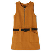 Belted Pinafore Dress